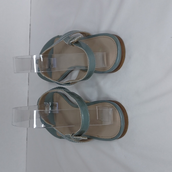 Hugo Boss Ladies Grey with Silver Logo Sandals - Picture 3 of 7